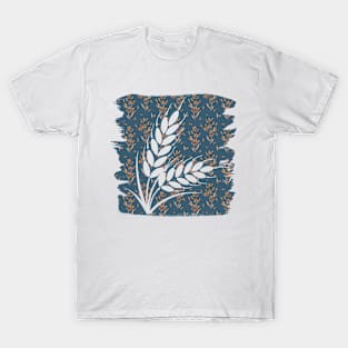 Grain plants with blue background T-Shirt